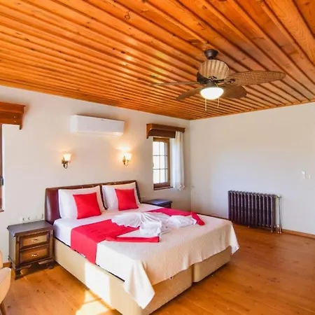 Kayakoey'de Oezel Havuzlu Muhafazakar Kaya Villa Fethiye