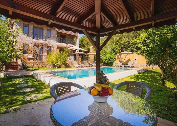 Villa Kayakoey'de Oezel Havuzlu Muhafazakar Kaya *